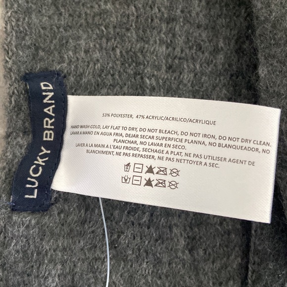 Lucky Brand Scarf - grey - brand new - unisex - Picture 4 of 5